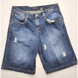 JNCO Dalton Shorts Distressed Baggy Y2K Skater Streetwear Mens 34 Grunge 13in